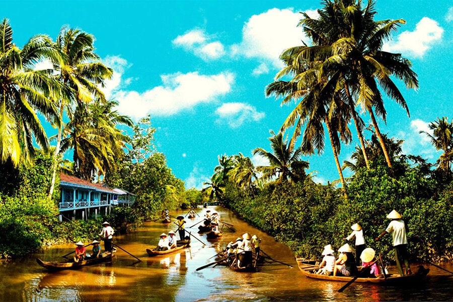 Cycling Tour Mekong Delta Saigon to Chau Doc 3 Days